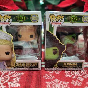 Funko Pop Wicked Lot of 2 - Wizard of Oz, Glinda & Elphaba, Brand new in Box